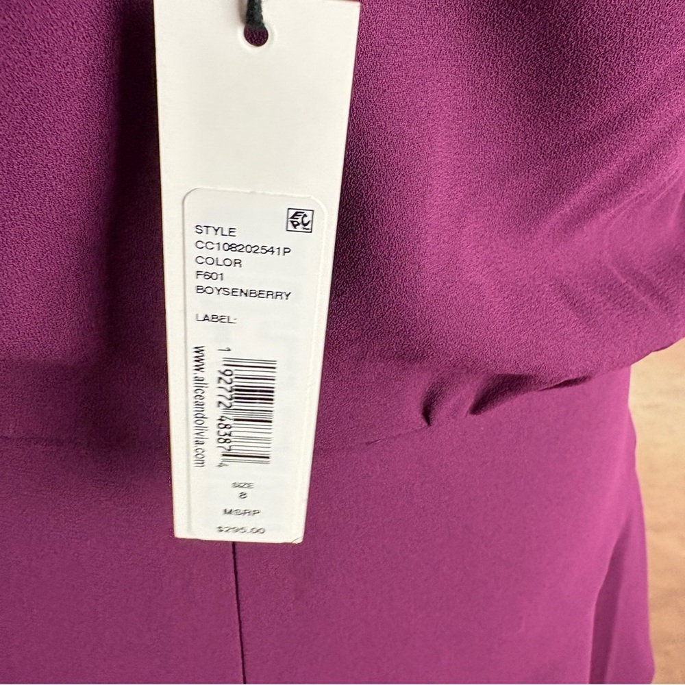 NEW Alice + Olivia Palmira Tie-Back Tiered Dress - Picture 9 of 12